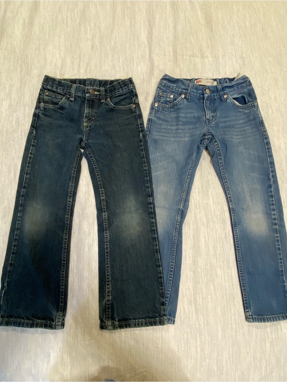 Boys Jeans Size 8 Regular Lot – Levi’s 511 Slim & Wrangler – 2 Pairs